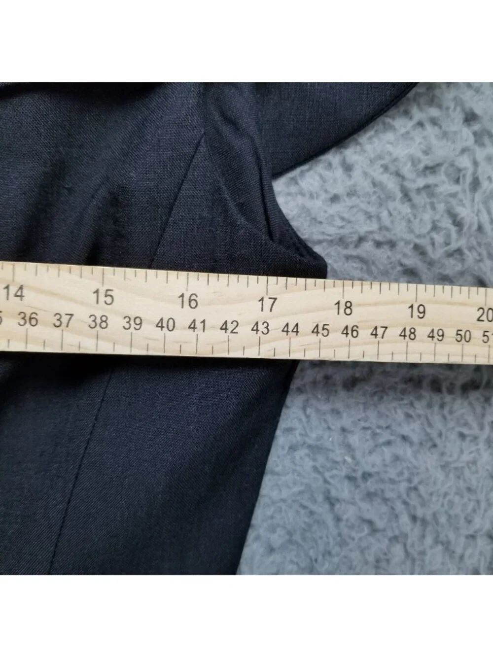 Tahari Dress Womens 8 Black Sleeveless Academia Linen Blend Sheath *Read* - Picture 9 of 12